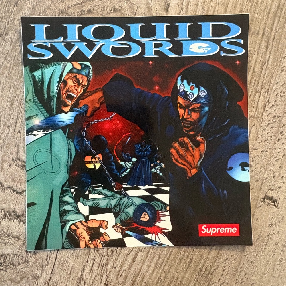 Supreme Liquid Swords Sticker FW18